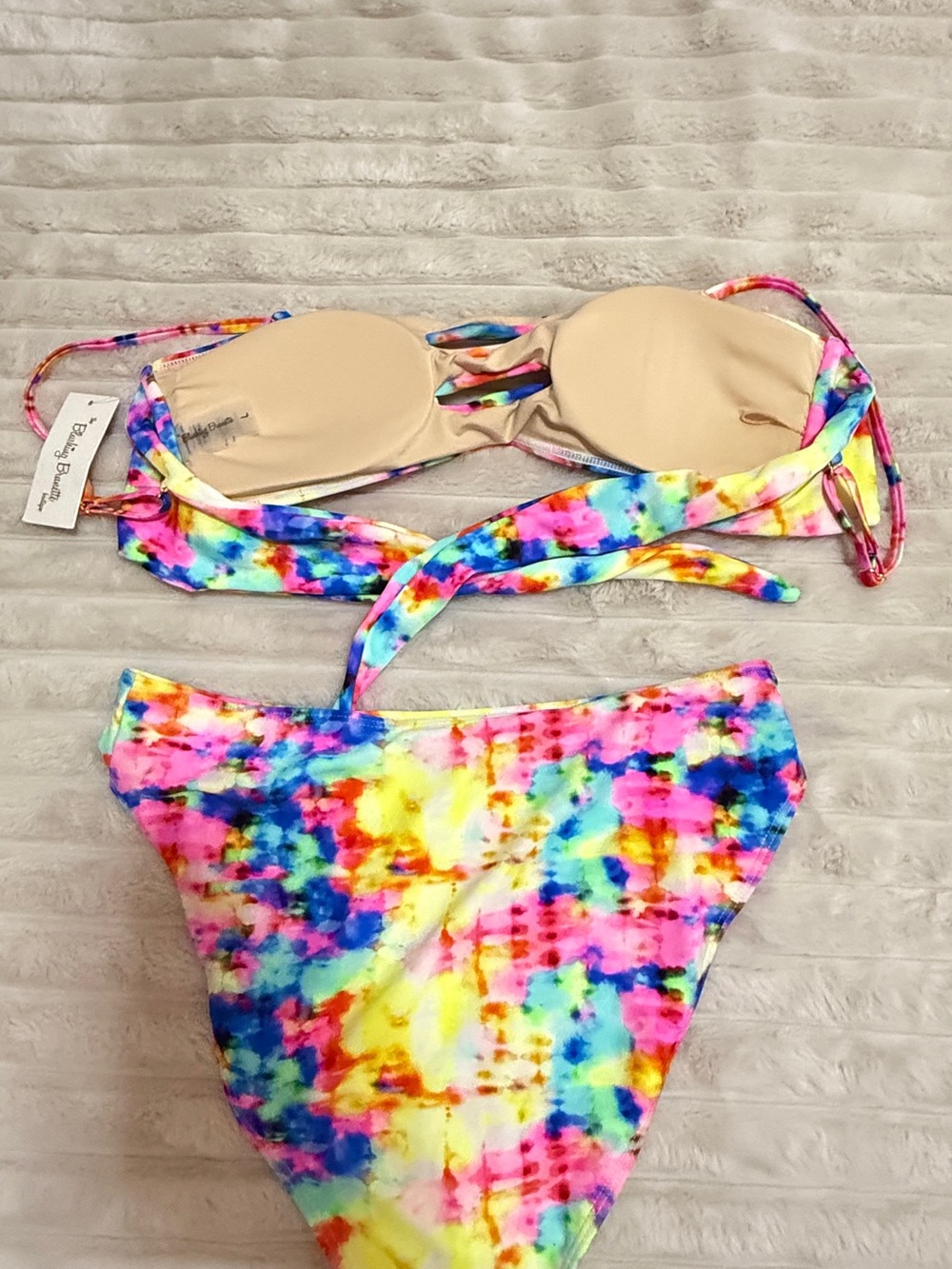 Women’s Tie-Dye Bikini Set - Multicolor - Picture 2 of 4